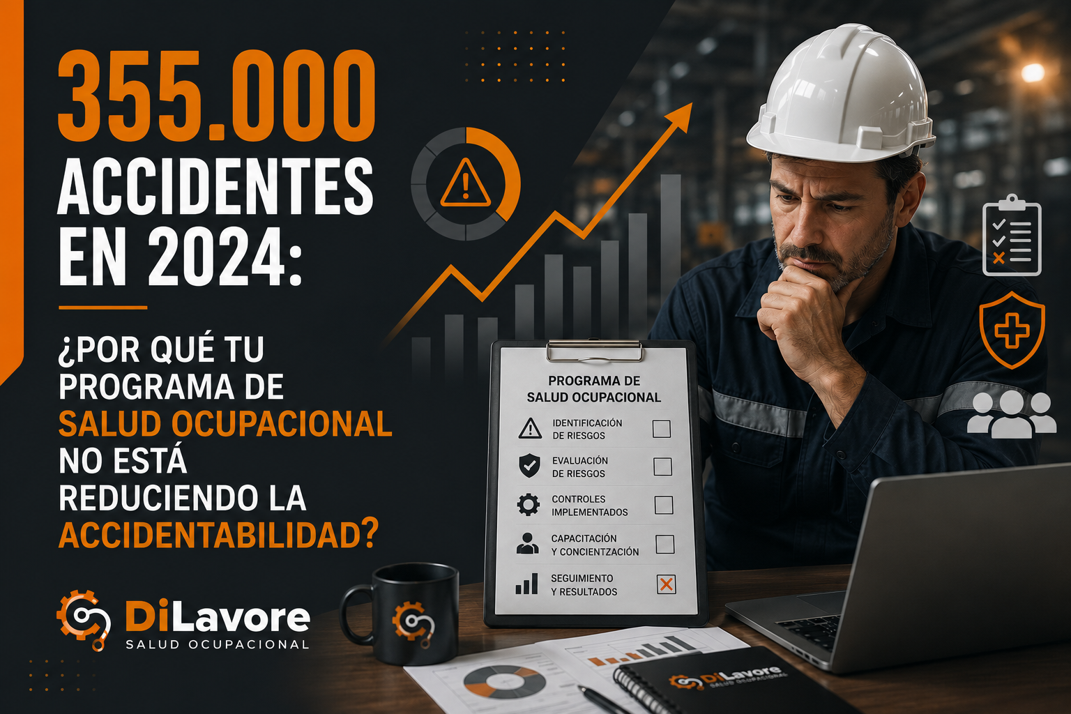 Reducir accidentabilidad laboral — programa salud ocupacional Di Lavore