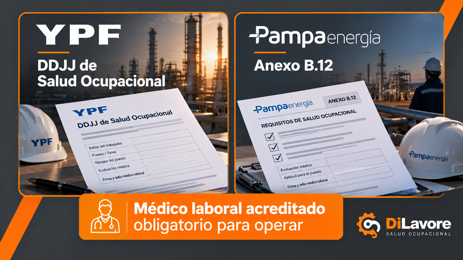 Médico laboral acreditación contratistas YPF Pampa Energía